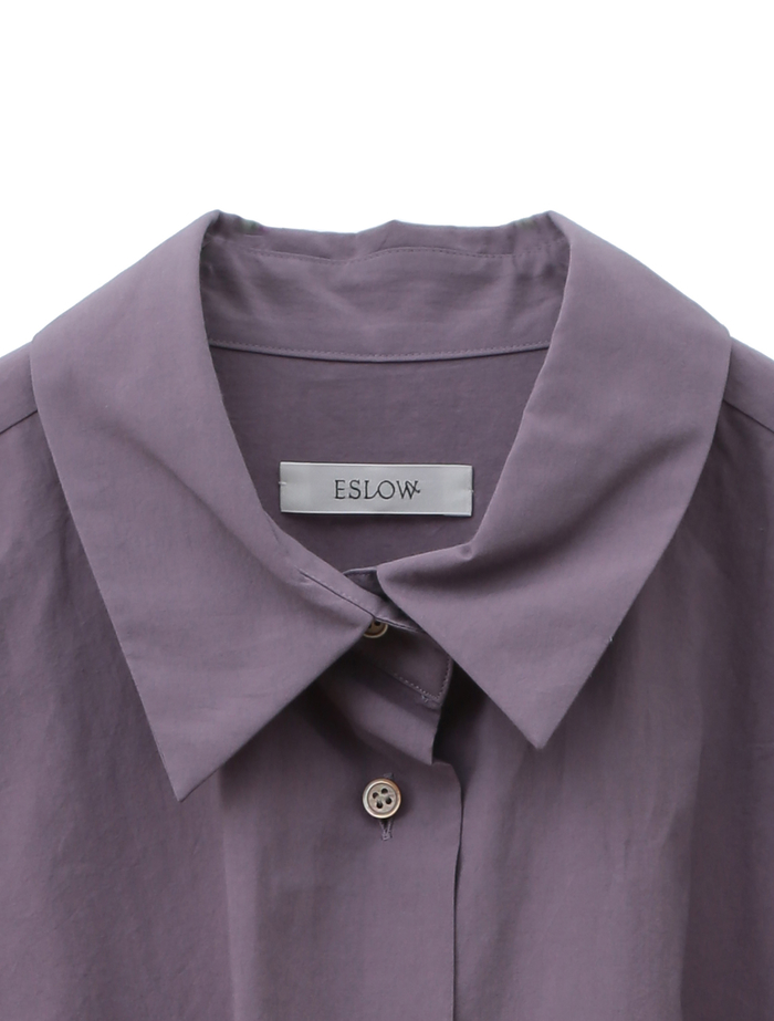 【ESLOW/エスロー】COTTON TYPEWRITER (ORIGINAL) BIG SHIRT 詳細画像 パープル 2