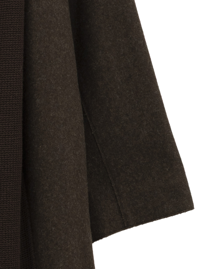 【ESLOW/エスロー】TOP MELTON ROBE COAT 詳細画像 ブラウン 4