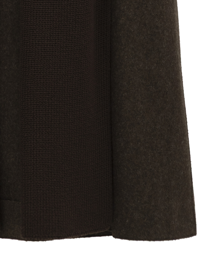 【ESLOW/エスロー】TOP MELTON ROBE COAT 詳細画像 ブラウン 5