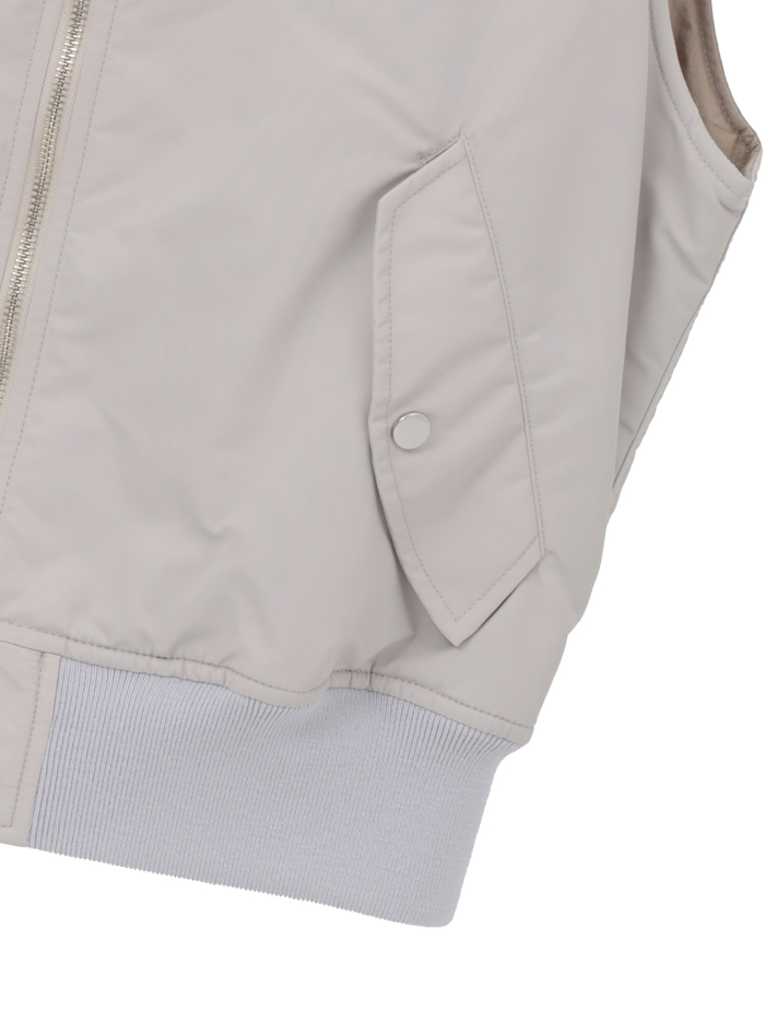 ONIVEGIE NYLON SLEEVELESS MA-1 詳細画像 グレー 5