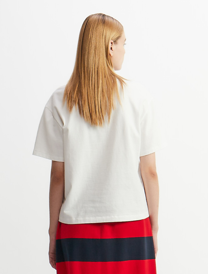 ミミズクプリントTシャツ 詳細画像 ホワイト 5