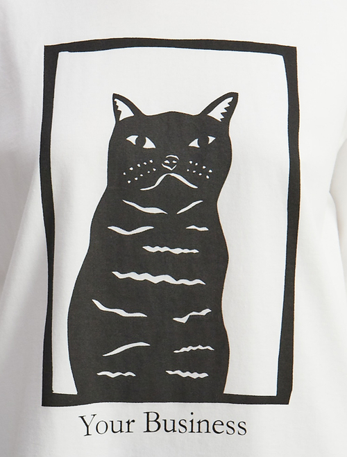 キャットプリントTシャツ