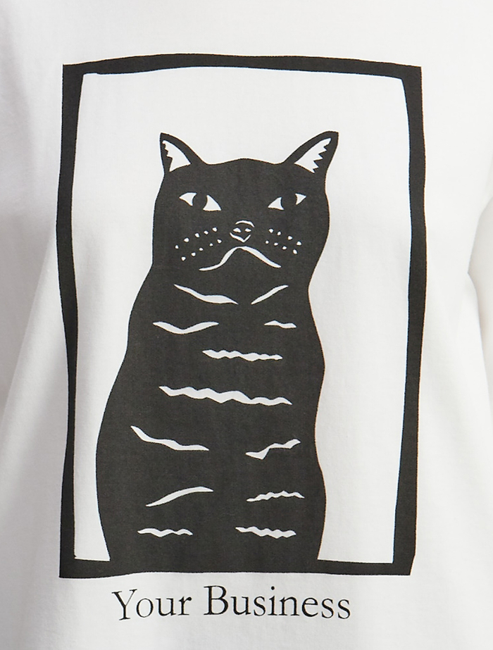 キャットプリントTシャツ 詳細画像 ホワイト 2