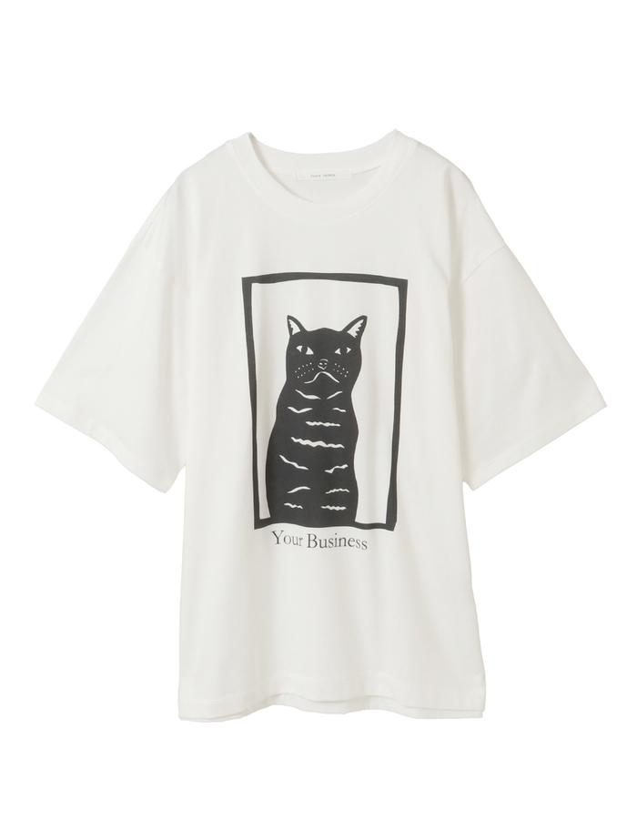 キャットプリントTシャツ 詳細画像 ホワイト 6