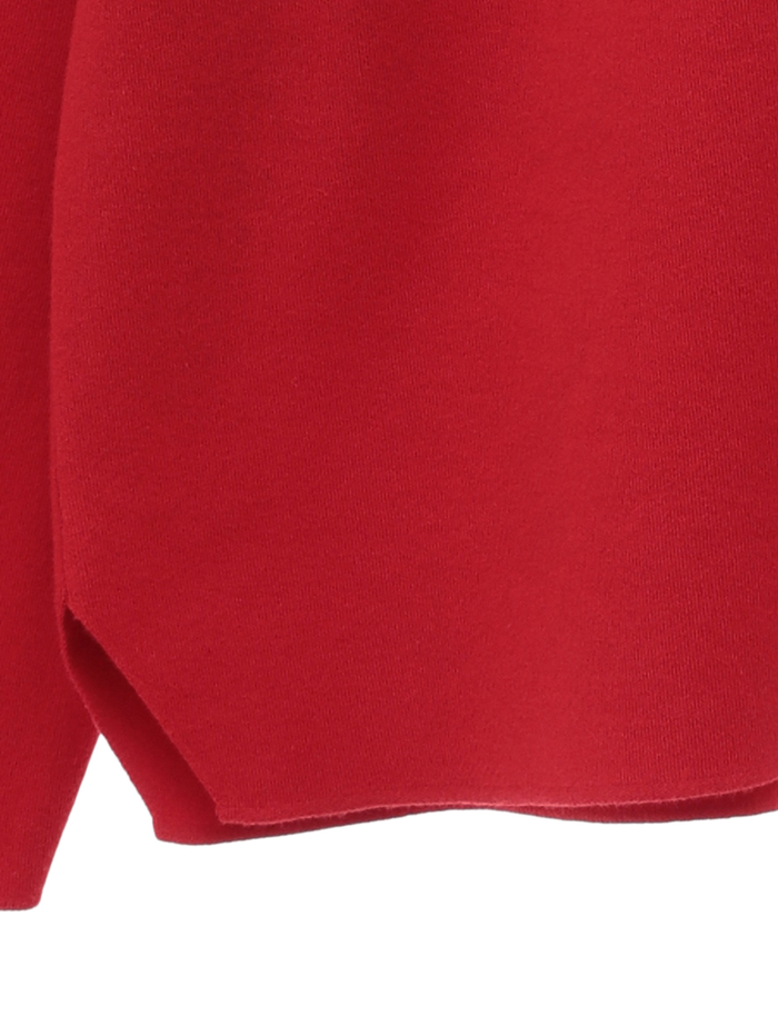 【BATONER/バトナー】32スムースニットクルーネックカーディガン 詳細画像 レッド 5