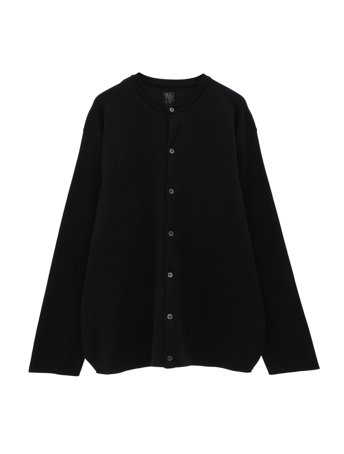 【BATONER/バトナー】32スムースニットクルーネックカーディガン 詳細画像 ブラック 1