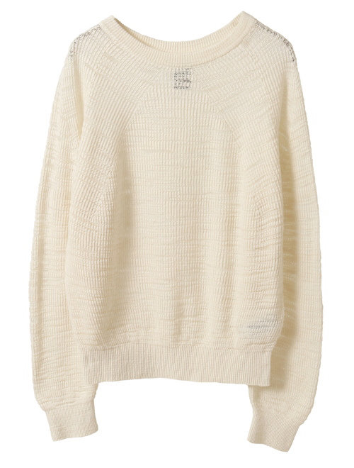 【BATONER/バトナー】セーター/SLUBY SIGNATURE CREW NECK