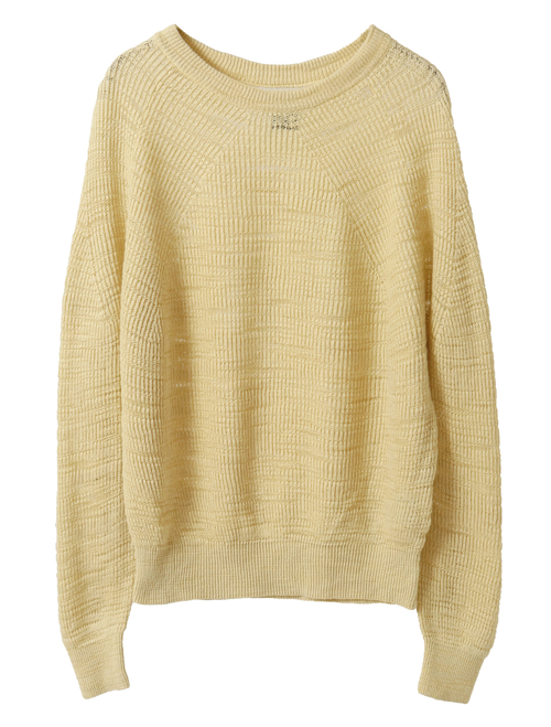 【BATONER/バトナー】セーター/SLUBY SIGNATURE CREW NECK
