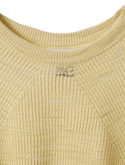 【BATONER/バトナー】セーター/SLUBY SIGNATURE CREW NECK