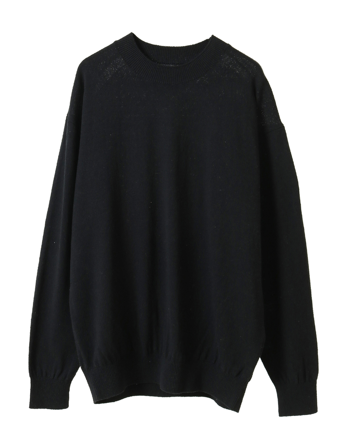 【BATONER/バトナー】セーター/SILK CREW NECK 詳細画像 ブラック 1