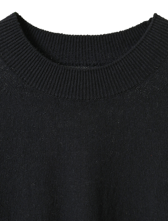 【BATONER/バトナー】セーター/SILK CREW NECK 詳細画像 ブラック 2