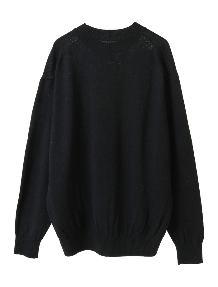 【BATONER/バトナー】セーター/SILK CREW NECK 詳細画像 ブラック 3