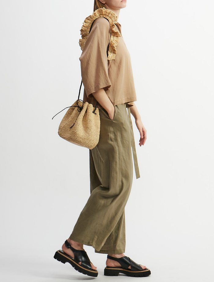 【MAISON N.H PARIS/メゾンエヌアッシュパリ】バッグ/ALMA - SHOULDER BAG 詳細画像 ナチュラル 8