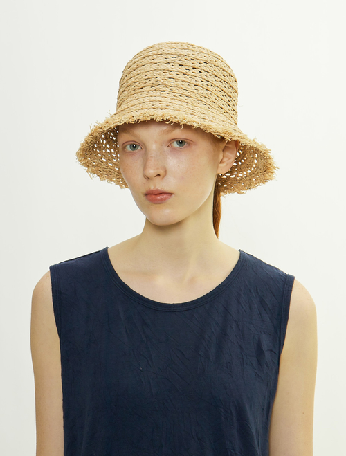 【mature ha./マチュアーハ】ハット/RAFFIA MESH BRAID HAT