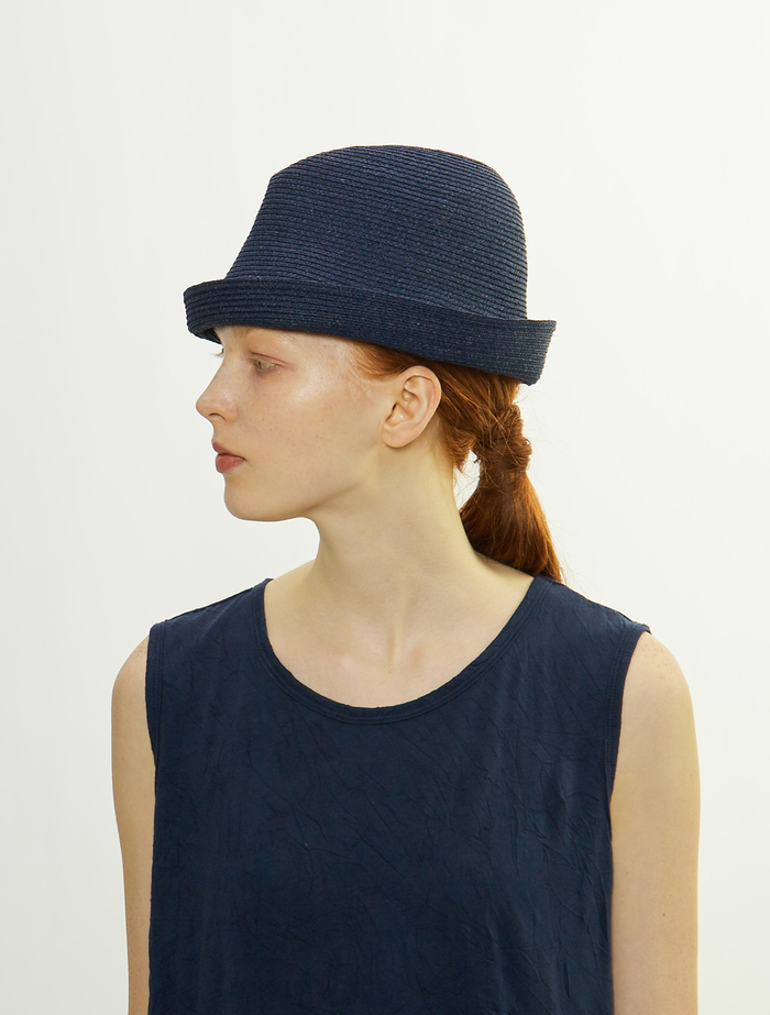 【mature ha./マチュアーハ】ハット/RAFFIA BRAID FREE HAT 詳細画像 ネイビー 3