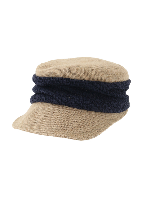【mature ha./マチュアーハ】キャスケット/JUTE DRAPE CAP