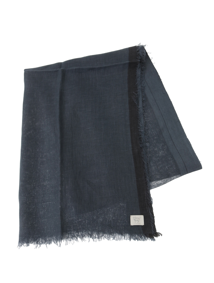 【NIMNIMDUAI/ニムニムデュアイ】ストール/PREMIUM LINEN GAUZE 詳細画像 ネイビー 3