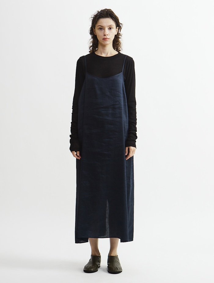 【Archive Dress Collection】リネンシルクピケセパレートワンピース 詳細画像 ネイビー 5