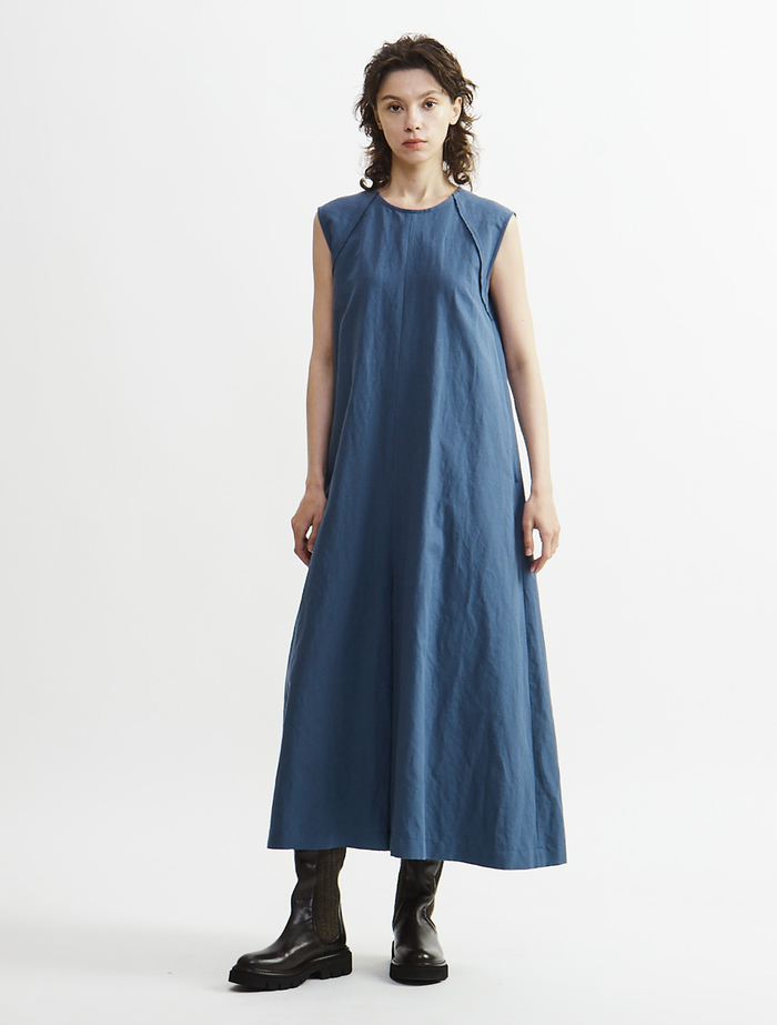 【Archive Dress Collection】コットンヘンプジャンパーパンツ 詳細画像 ブルー 1