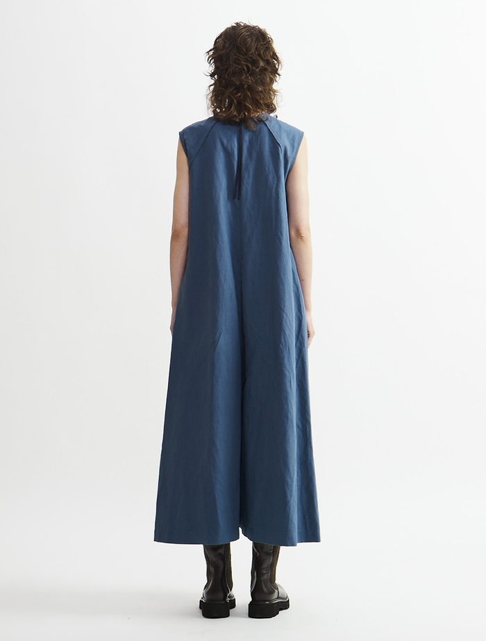 【Archive Dress Collection】コットンヘンプジャンパーパンツ 詳細画像 ブルー 4