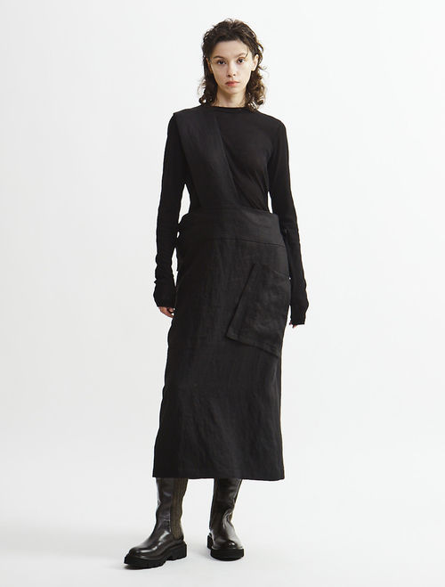 【Archive Dress Collection】フレンチリネンワンショルダースカート