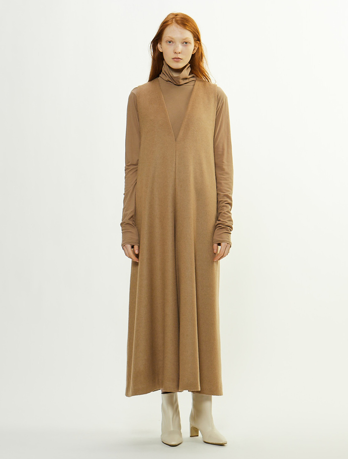 BABY CAMELサキソニーフラノオールインワン 詳細画像 キャメル 2