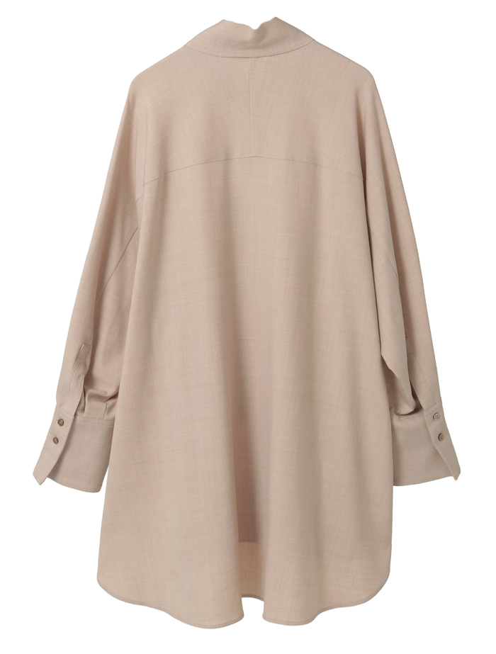 フレックスウールサキソニーボウタイブラウス 詳細画像 ベージュ 2