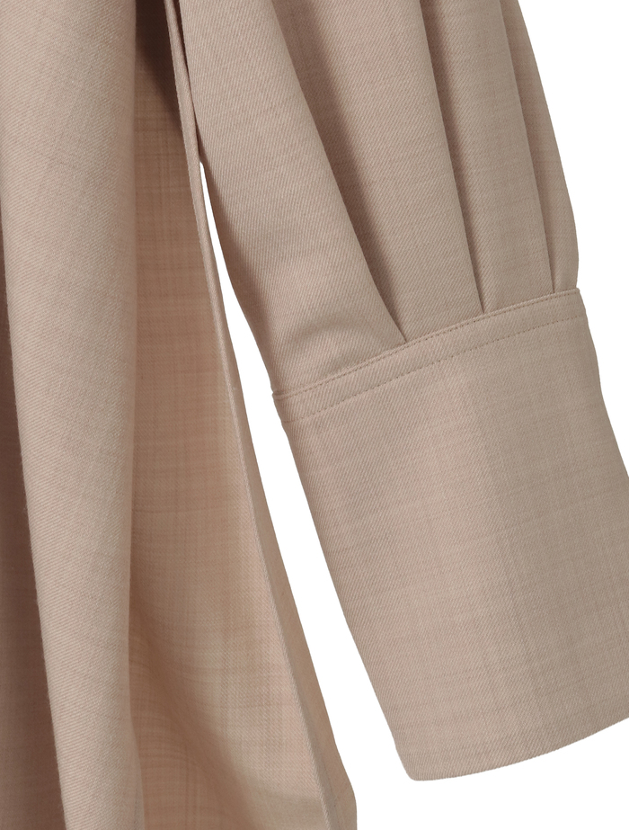 フレックスウールサキソニーボウタイブラウス 詳細画像 ベージュ 4