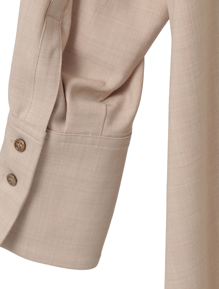 フレックスウールサキソニーボウタイブラウス 詳細画像 ベージュ 5