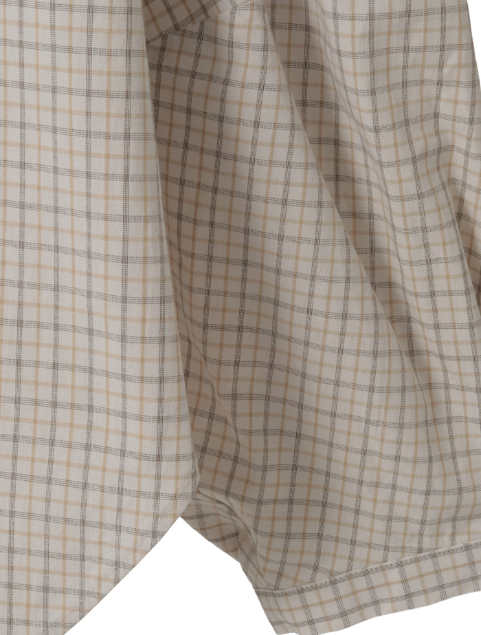 オーガニックチェック/綿ウールビエラシャツ 詳細画像 ベージュ×ブラック 4