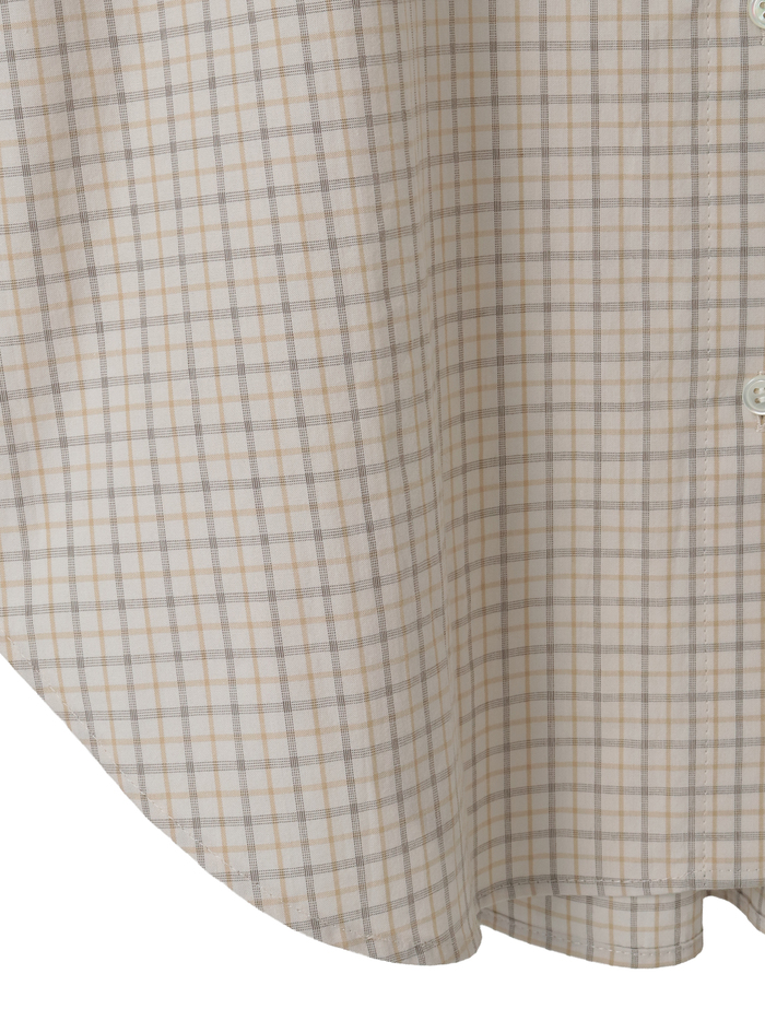 オーガニックチェック/綿ウールビエラシャツ 詳細画像 ベージュ×ブラック 6