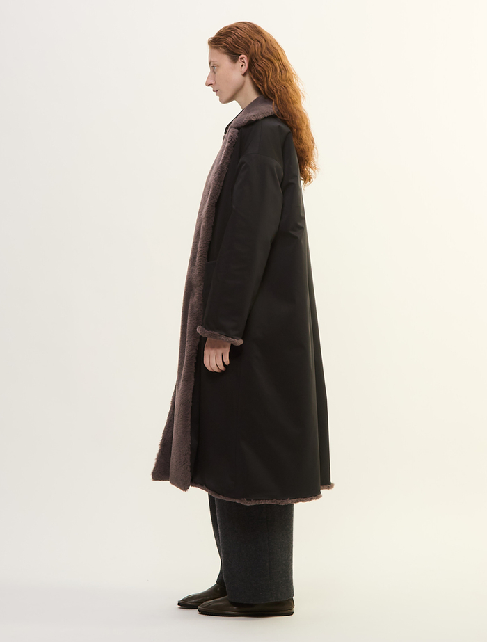 リバーシブルタフタコート 詳細画像 ブラック 3