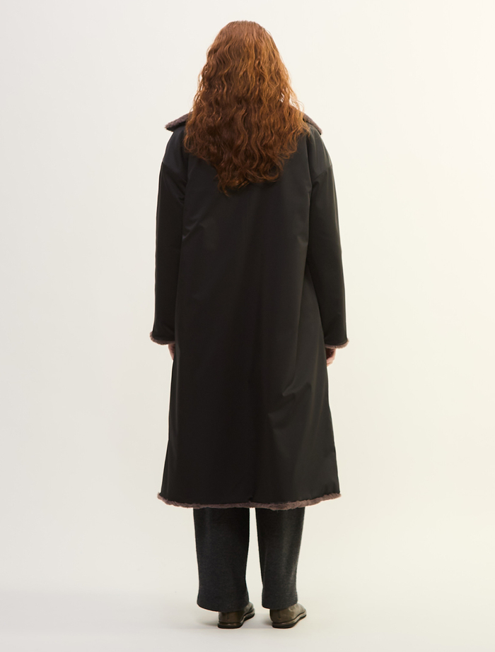 リバーシブルタフタコート 詳細画像 ブラック 4