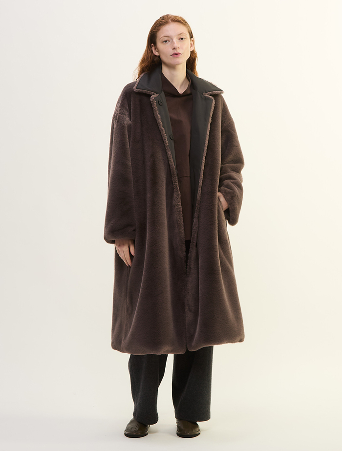 リバーシブルタフタコート 詳細画像 ブラック 5