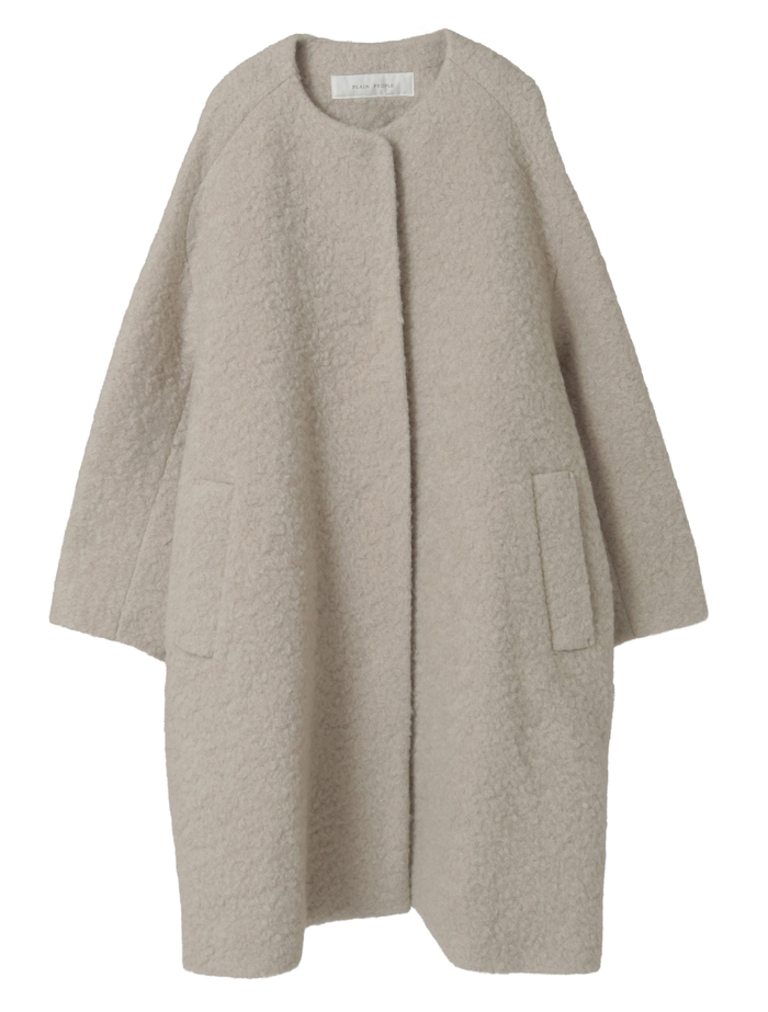 ループインレイノーカラーコート 詳細画像 グレージュ 1