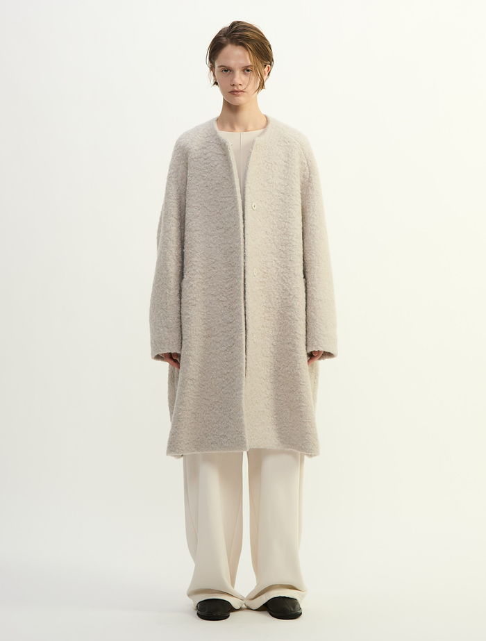 ループインレイノーカラーコート 詳細画像 グレージュ 2