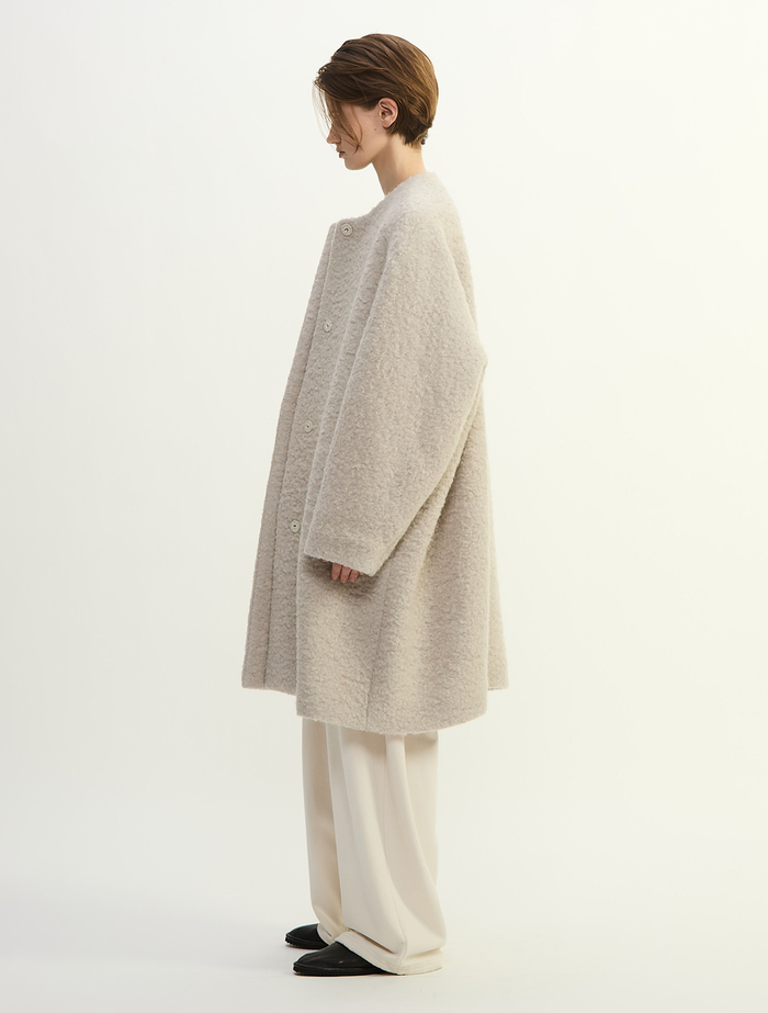 ループインレイノーカラーコート 詳細画像 グレージュ 3