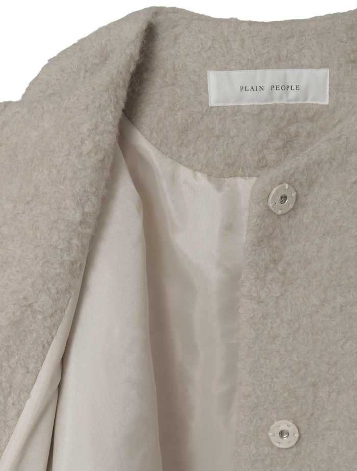 ループインレイノーカラーコート 詳細画像 グレージュ 7