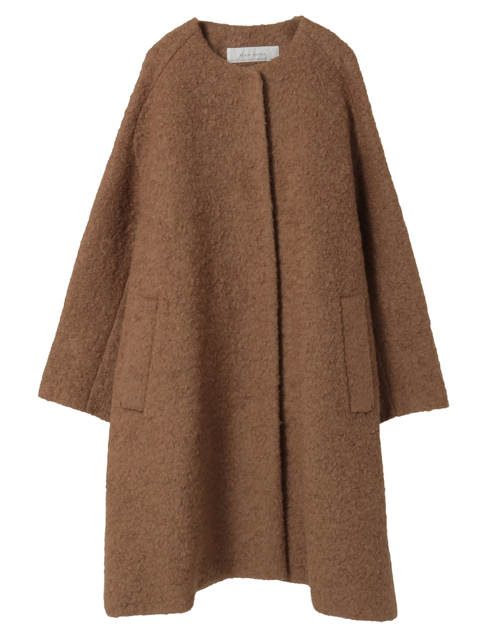 ループインレイノーカラーコート 詳細画像 キャメル 1