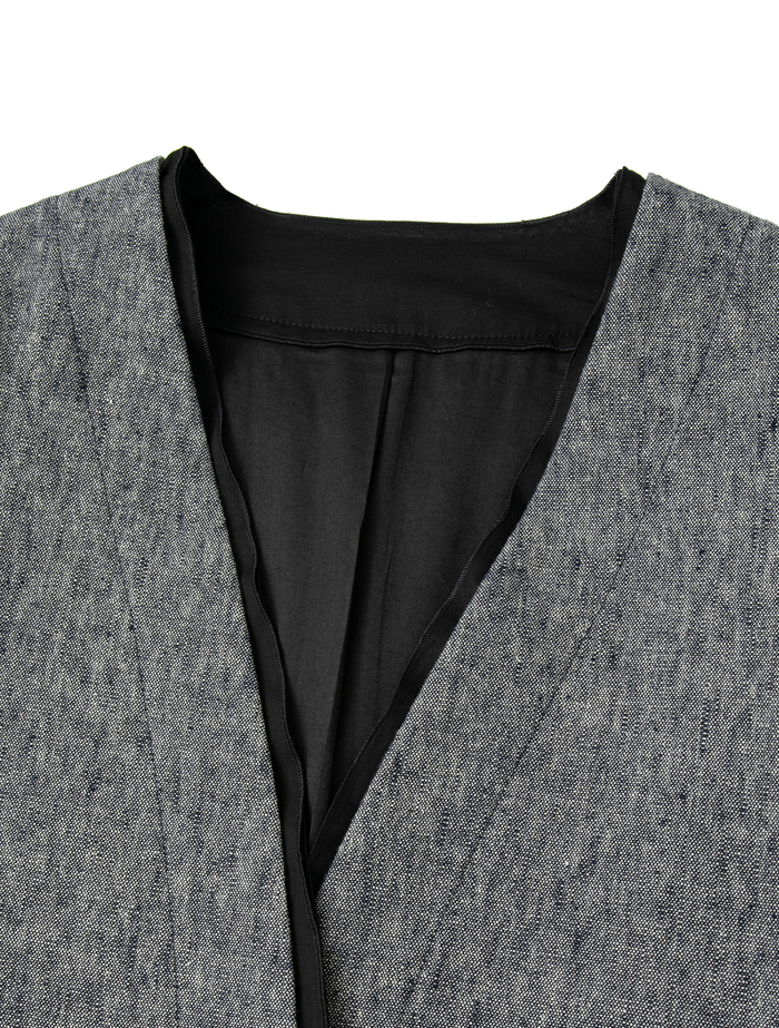 ヘビーコットンリネントリミングジャケット 詳細画像 ネイビー 6