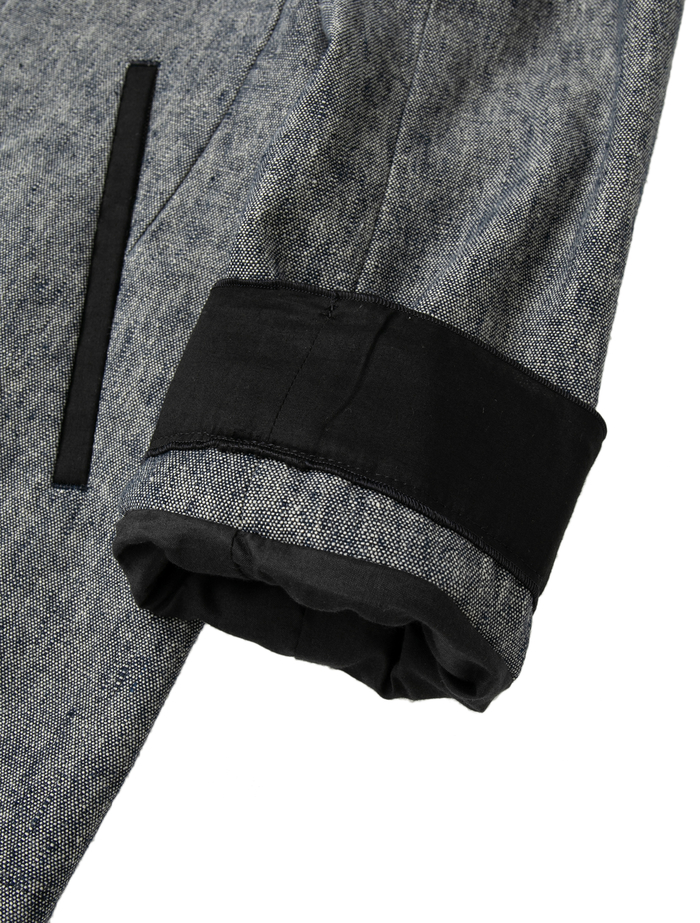 ヘビーコットンリネントリミングジャケット 詳細画像 ネイビー 8