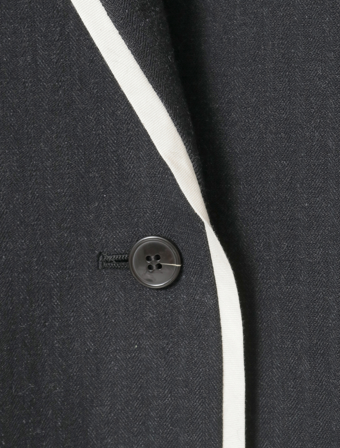 ウールリネンヘリンボンテーラードジャケット 詳細画像 チャコールグレー 11