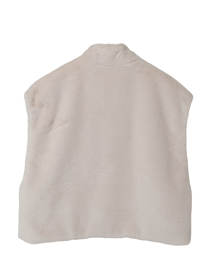 リバーシブルファーベスト 詳細画像 ライトグレー 5