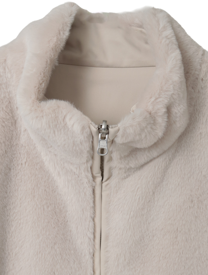 リバーシブルファーベスト 詳細画像 ライトグレー 6