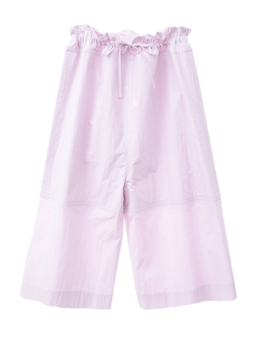 ボイルド コットンスーパーワイドシルエットクロップドパンツ
