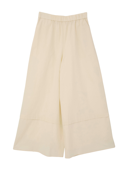 COTTON SABREタックワイドパンツ