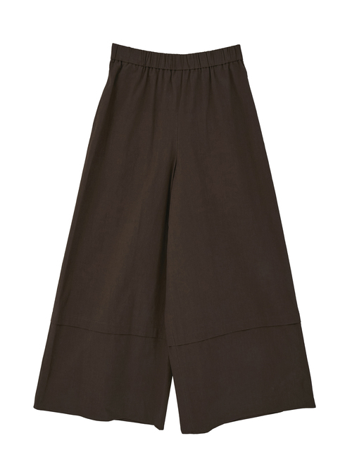 COTTON SABREタックワイドパンツ