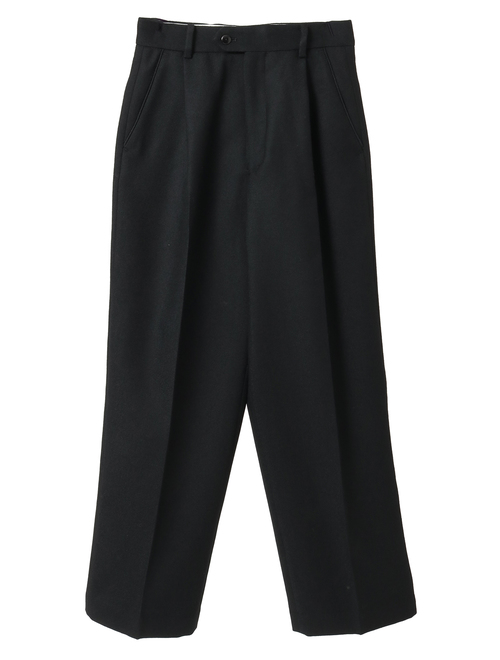 ウールボタニークリアテーパードパンツ