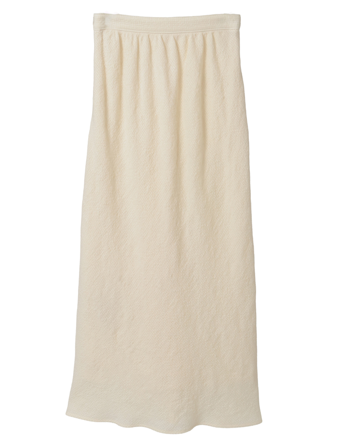 ウールリネンコットンワッシャーバイヤスストレートスカート 詳細画像 オフホワイト 6
