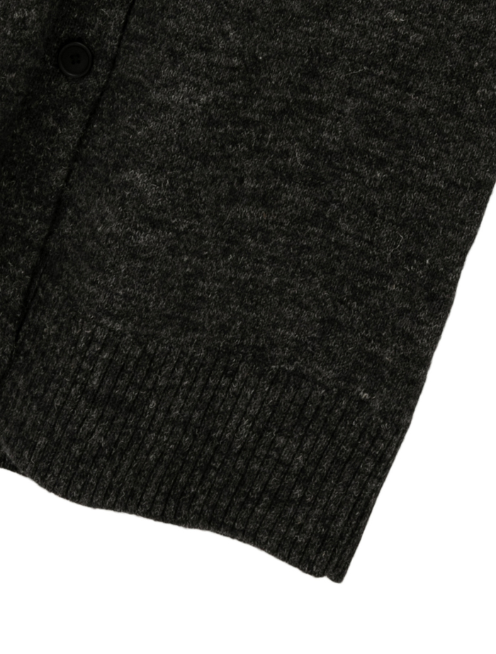 シェットランドウールリネンロングカーディガン 詳細画像 グレー 10